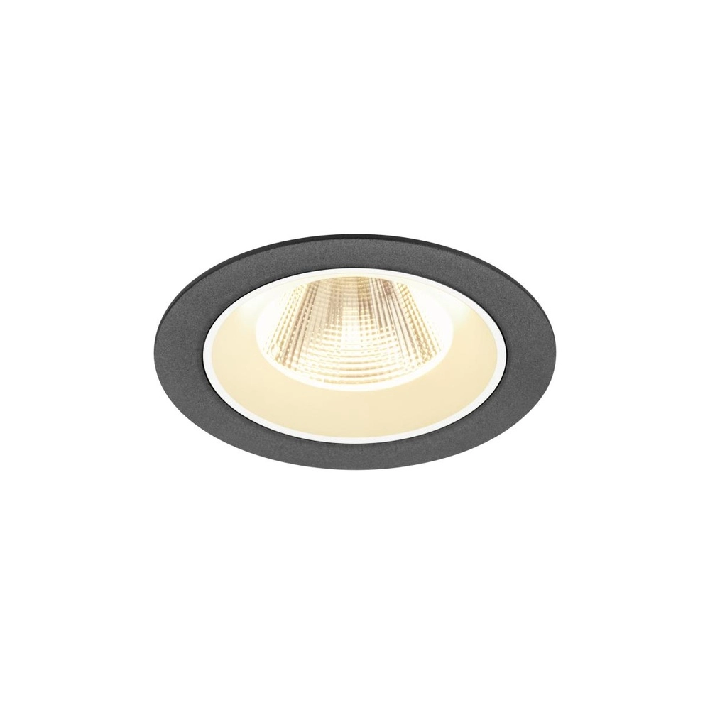 Recessed spotlight Numinos M black/white 3000K - 20deg