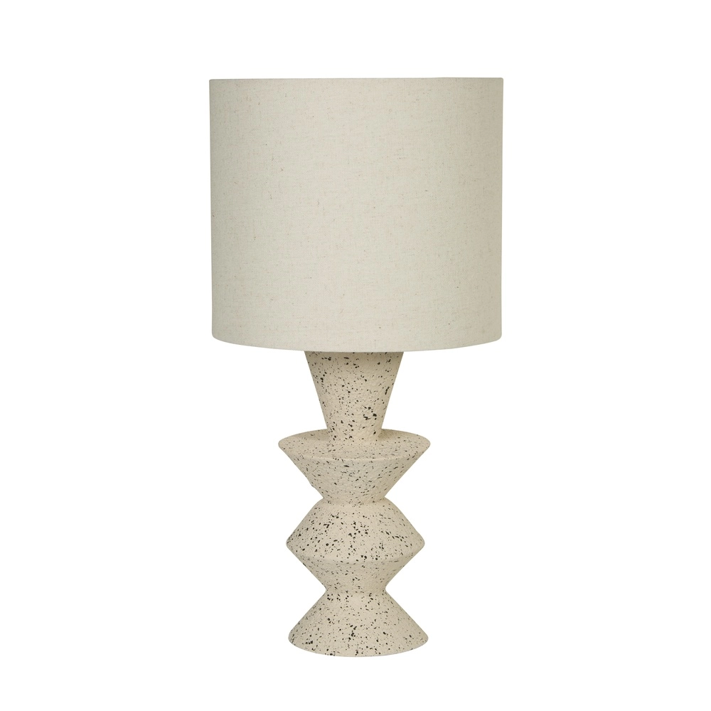 Table lamp Malacca ceramic white