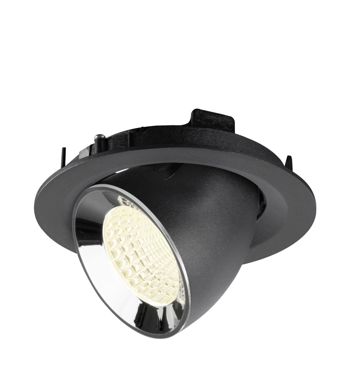 Recessed spotlight Numinos Gimble M black/chrome 4000K - 55deg SLV 4024163311694