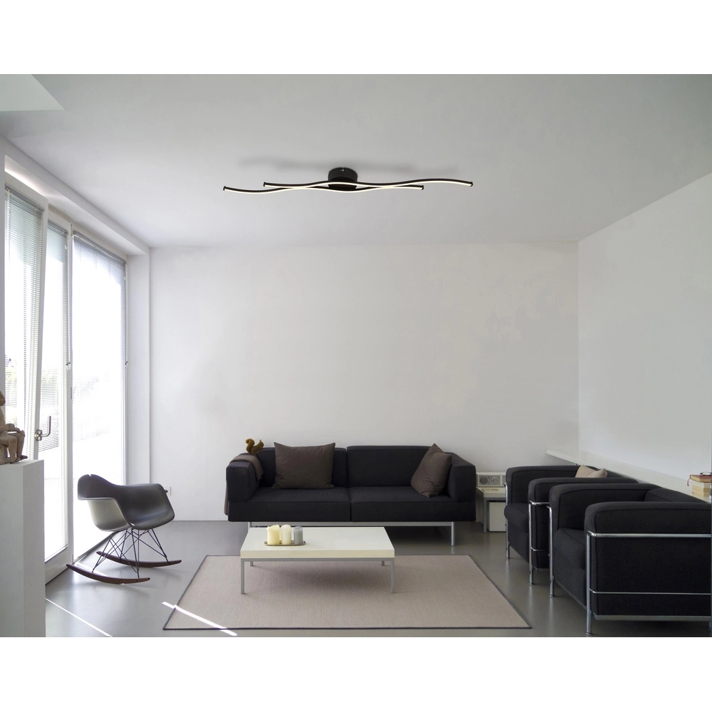 Modern ceiling lamp Boyd Black Globo 9007371487103