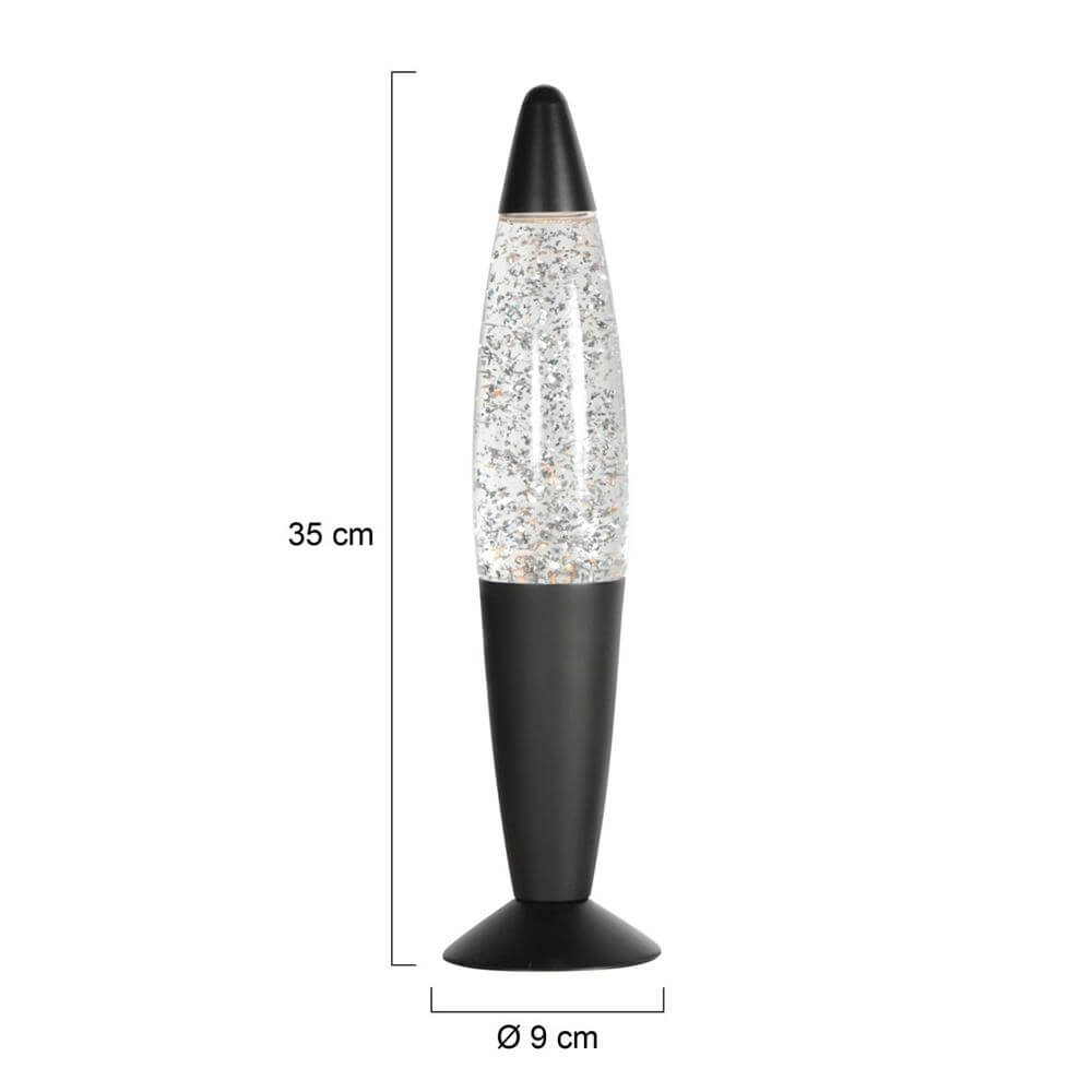 Lava lamp Volcan black Steinhauer 8712746177657