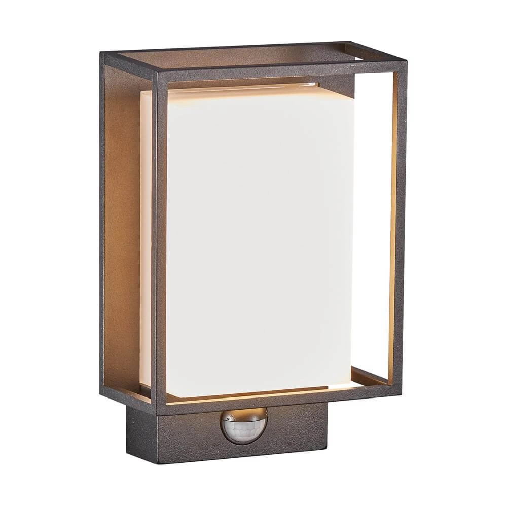 Modern outdoor lamp Nestor Black with sensor