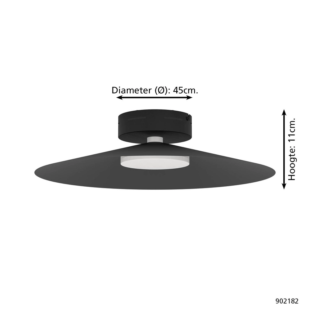 Design ceiling lamp Conomavilla-Z Smart Black Eglo 9008606360581