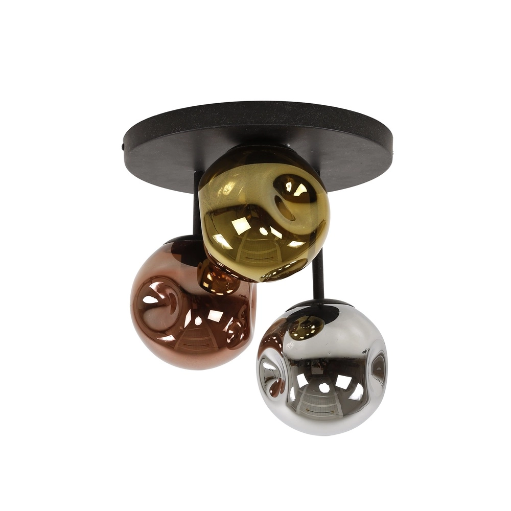 Glass ceiling lamp Stellar Ø 30cm Lyora 8716803511583