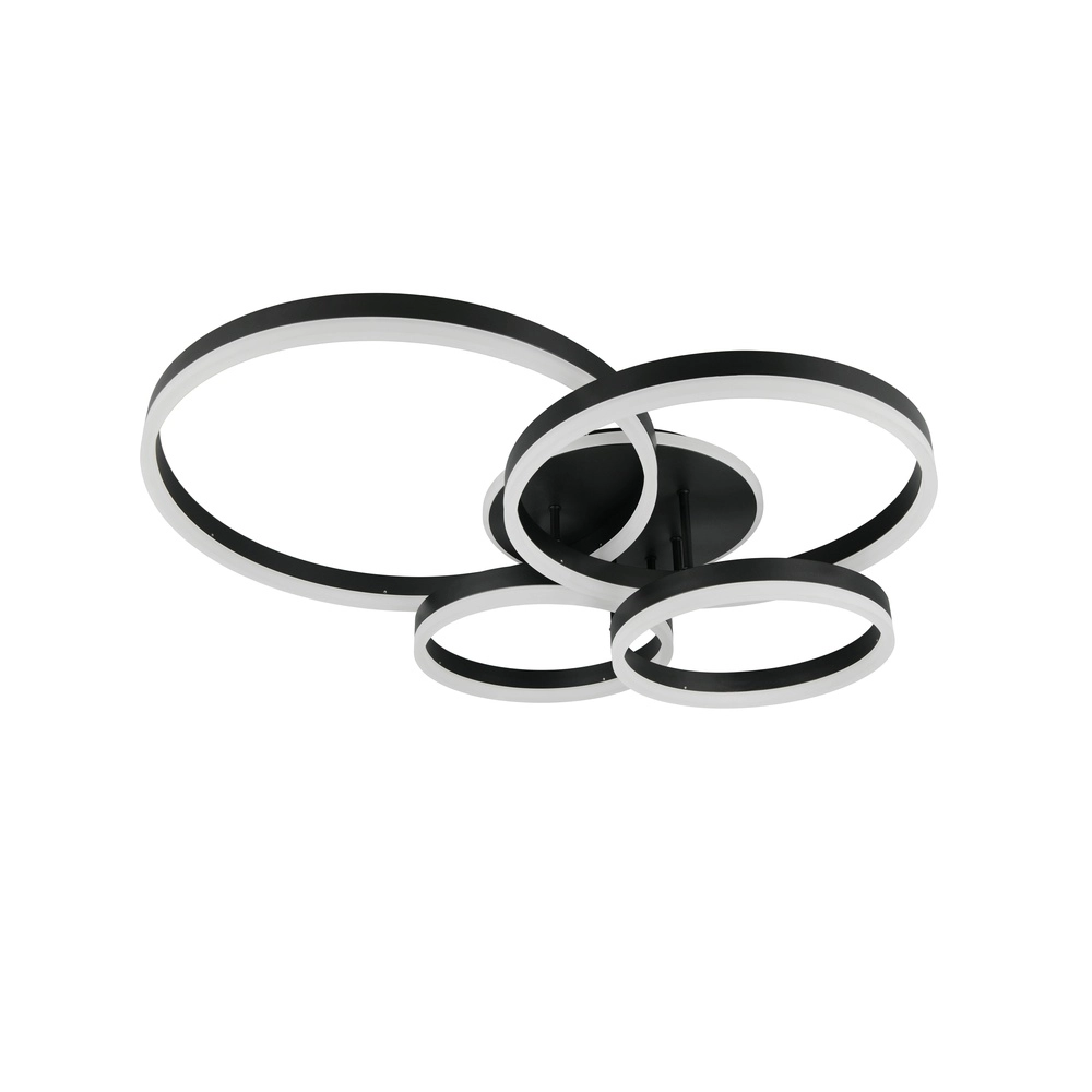 Ceiling lamp Drake black modern Trio 4017807657807
