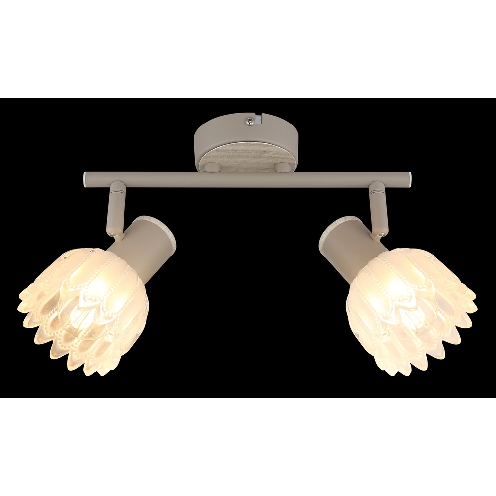 2-light ceiling spotlight Planta sand brown Globo 9007371569939
