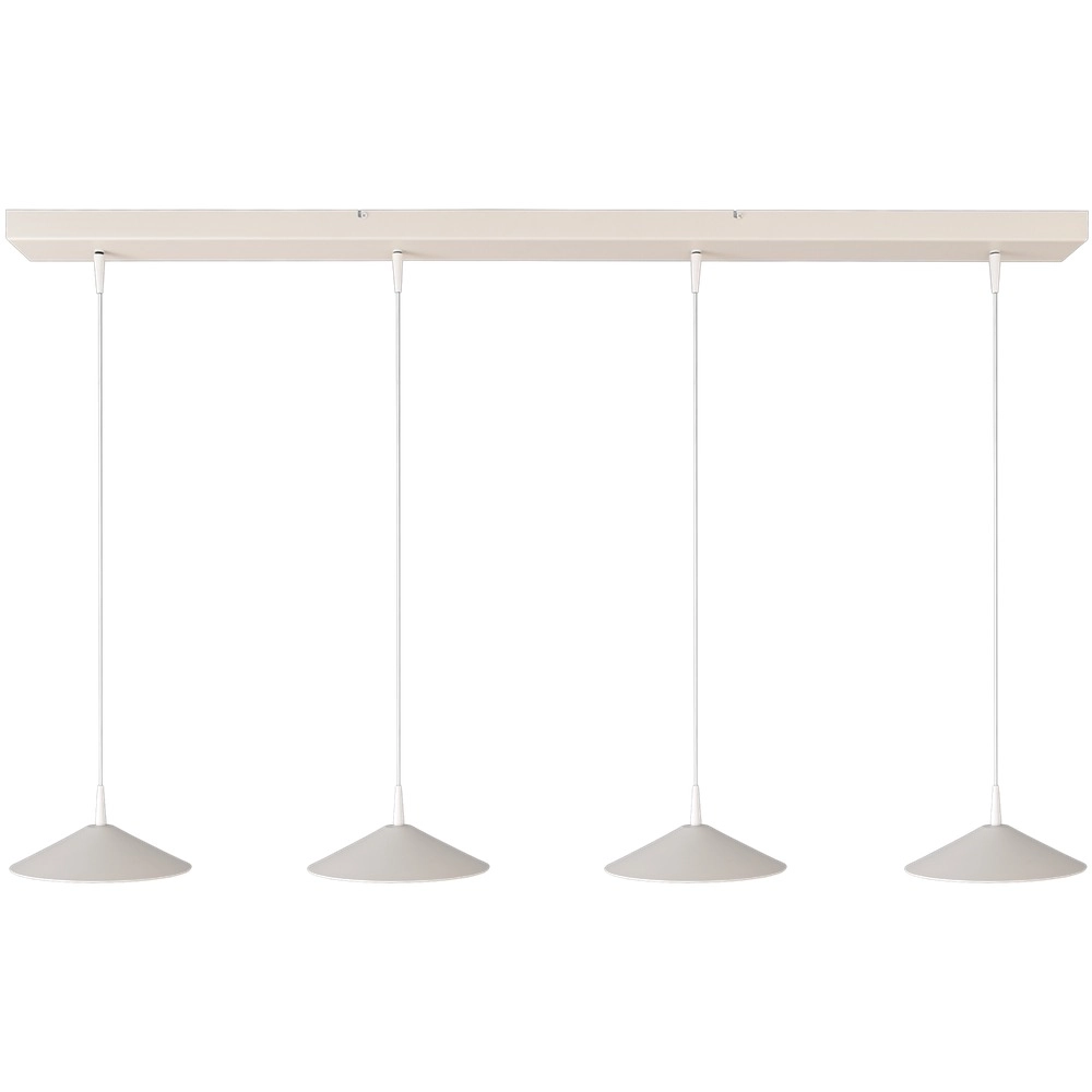 4-light pendant lamp Ceppo white Ø 22cm