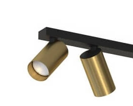 Gold surface-mounted spotlight Mono 4-light Lyora 5903139778497