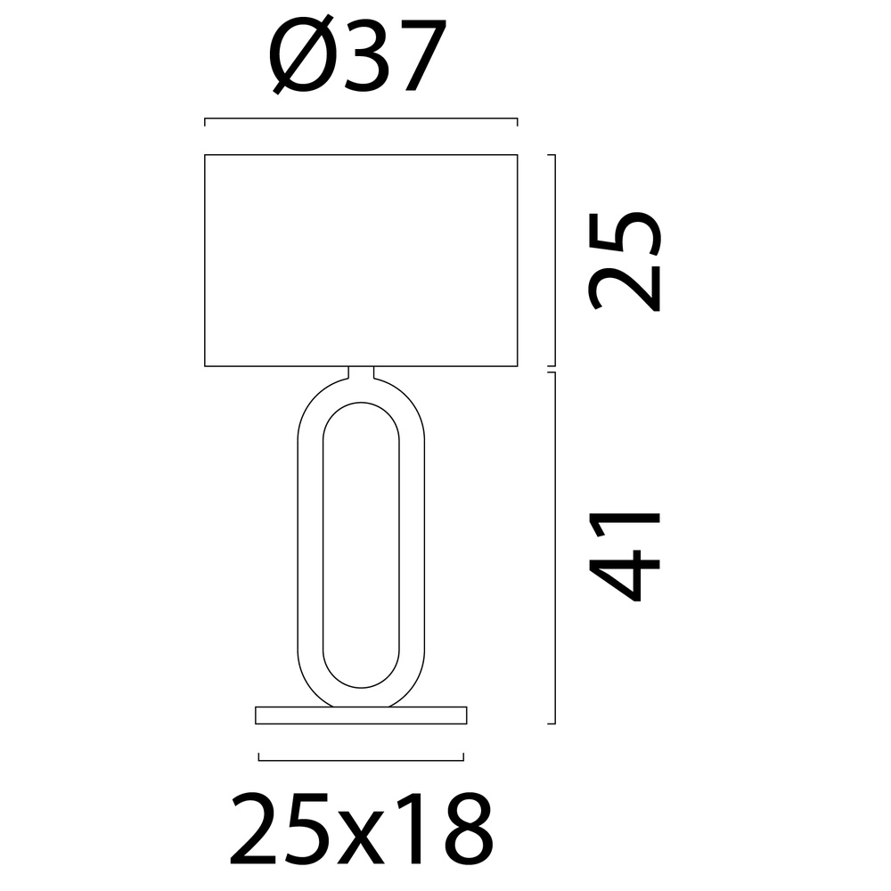 Table lamp Sino Loop 54cm light wood Masterlight