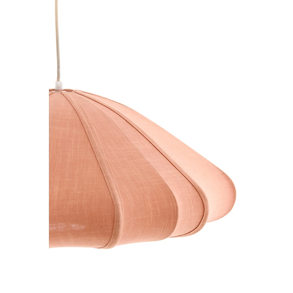 Fabric pendant lamp Cesano Ø 64cm - light pink Light & Living 8717807779320