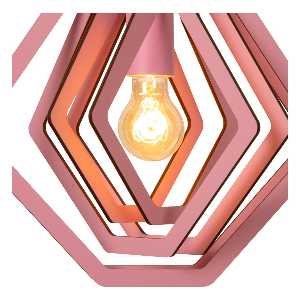 Pendant lamp for children's room Mauro pink design Lucide 5411212771513