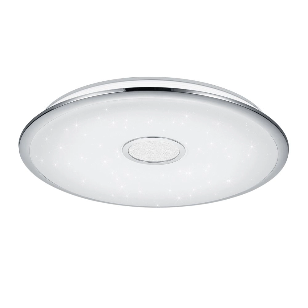 LED flush ceiling light Osaka 67cm gray with star effect
