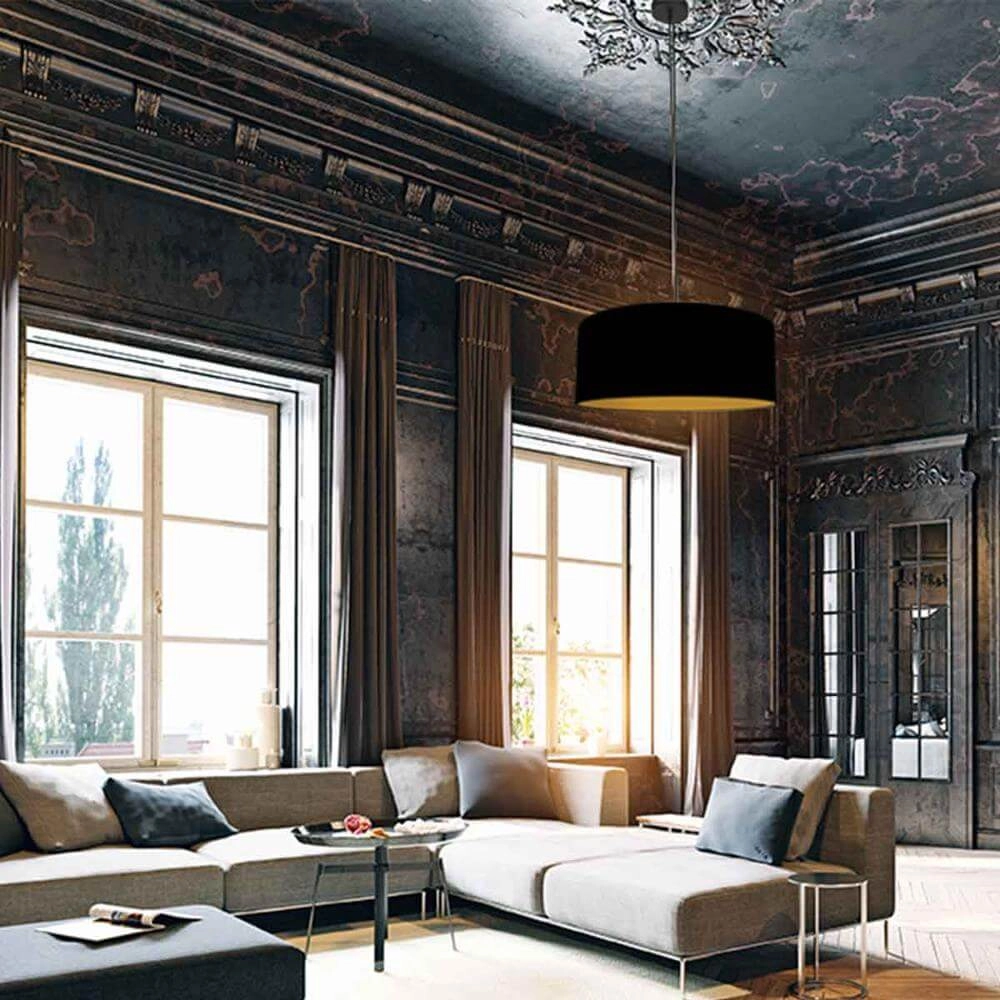Pendant lamp Sparkled Light black Steinhauer 8712746175493
