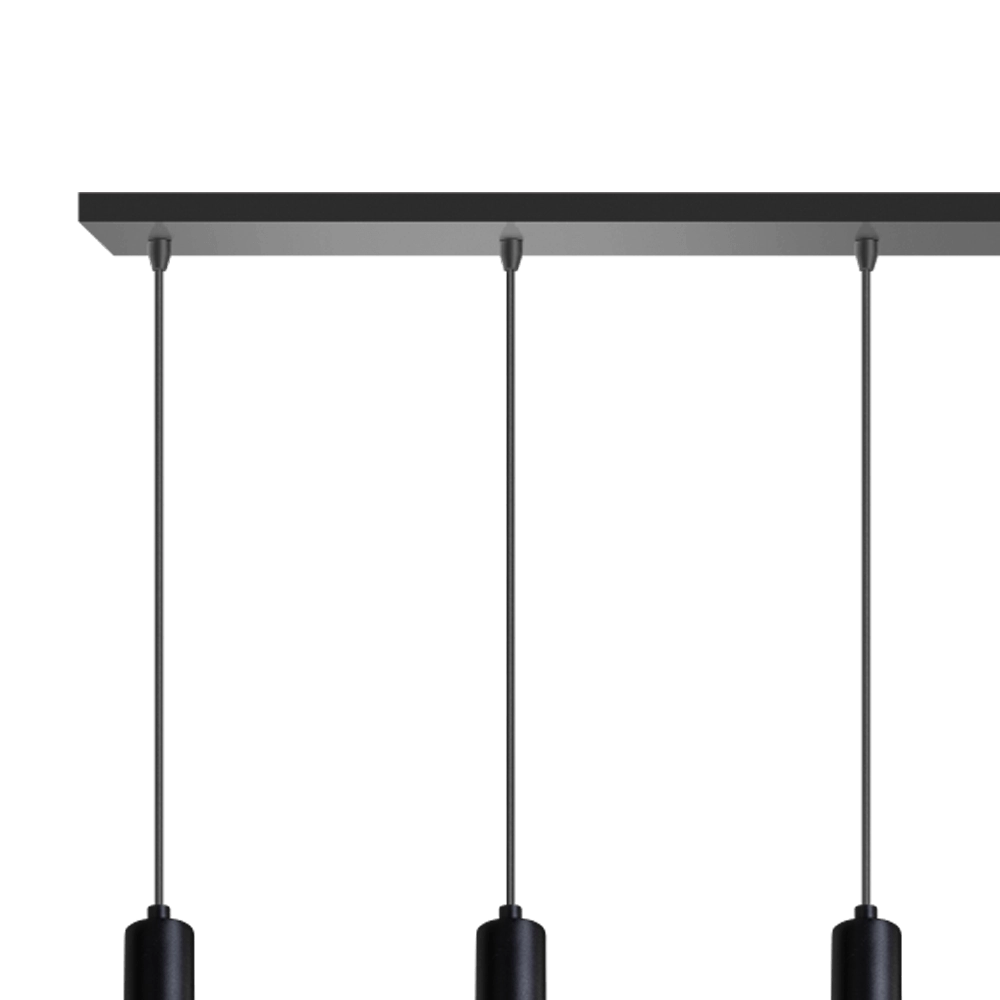 Black pendant lamp Sledge 5-light black with gold ETH 8720195300922