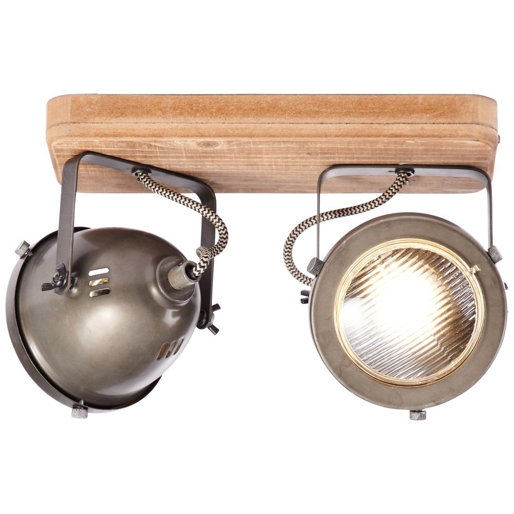 Ceiling spot Carmen Wood Vintage Brilliant 4004353310645