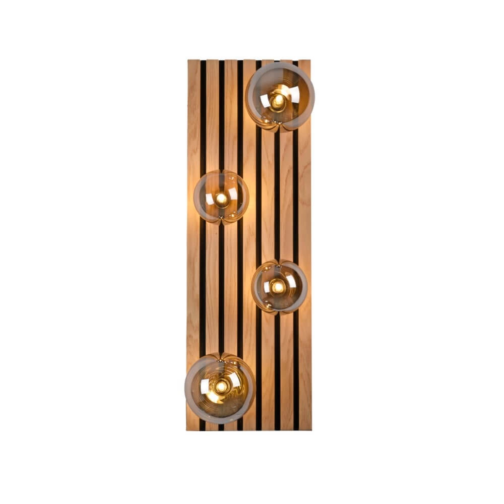 Wooden ceiling lamp Green Stika rectangular Just Light 4043689004248