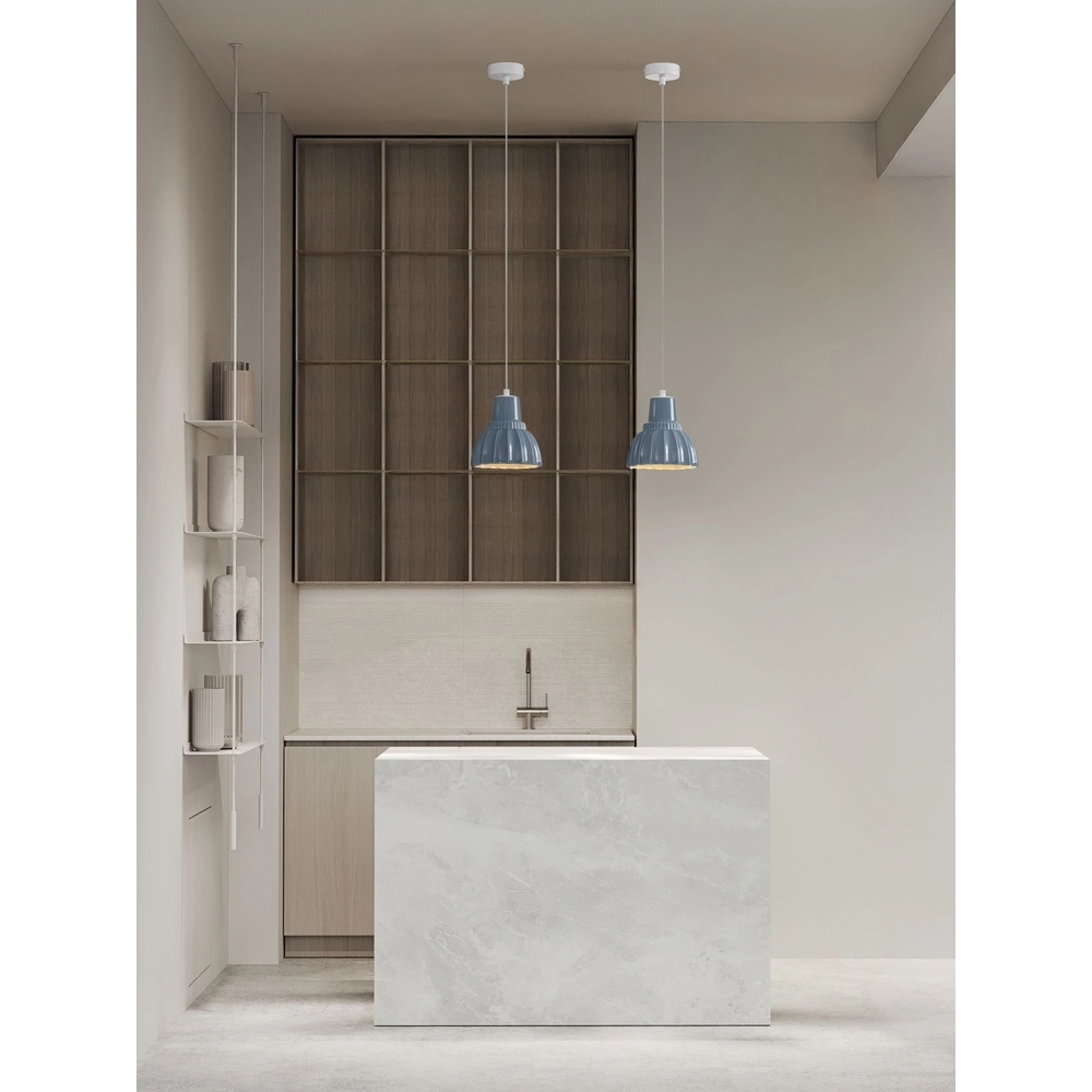 Pendant lamp Picco white with blue