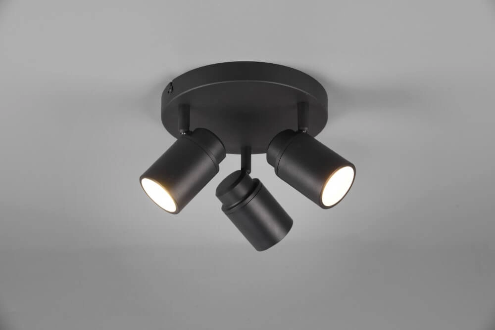 Spot Angelo 3-light black Trio 4017807508376
