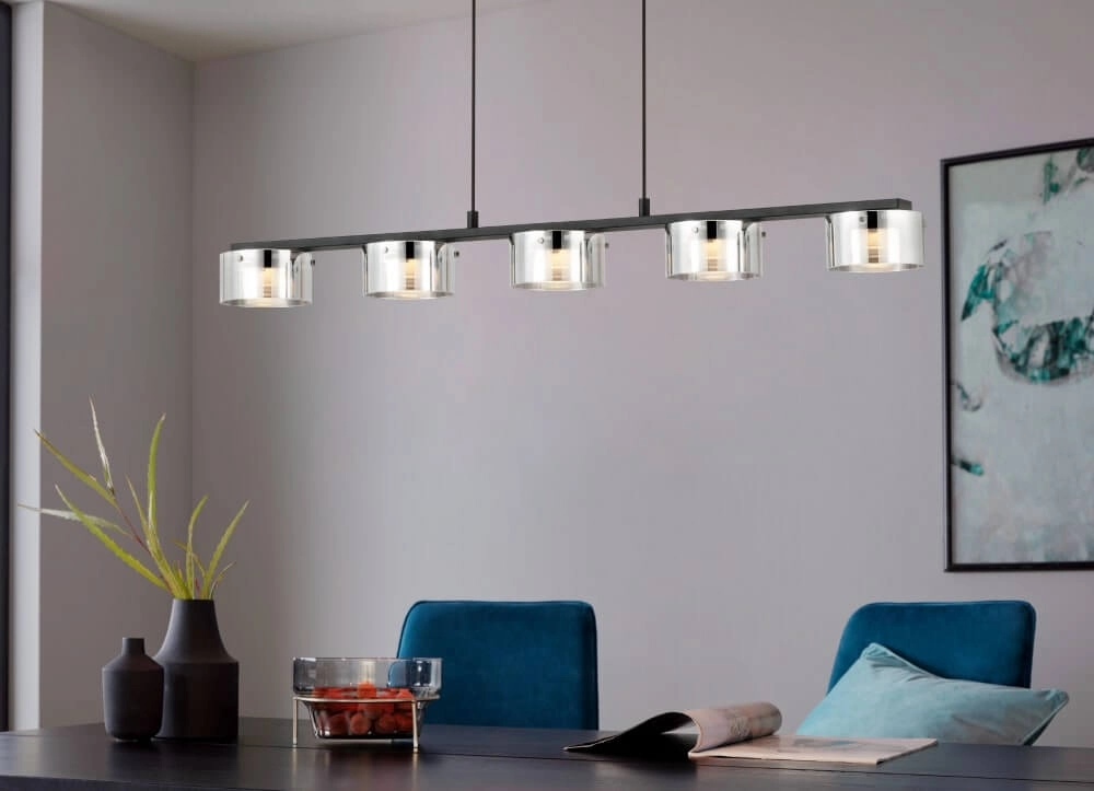 Hanging lamp with smoke glass Copillos Stars of Light 9002759398750
