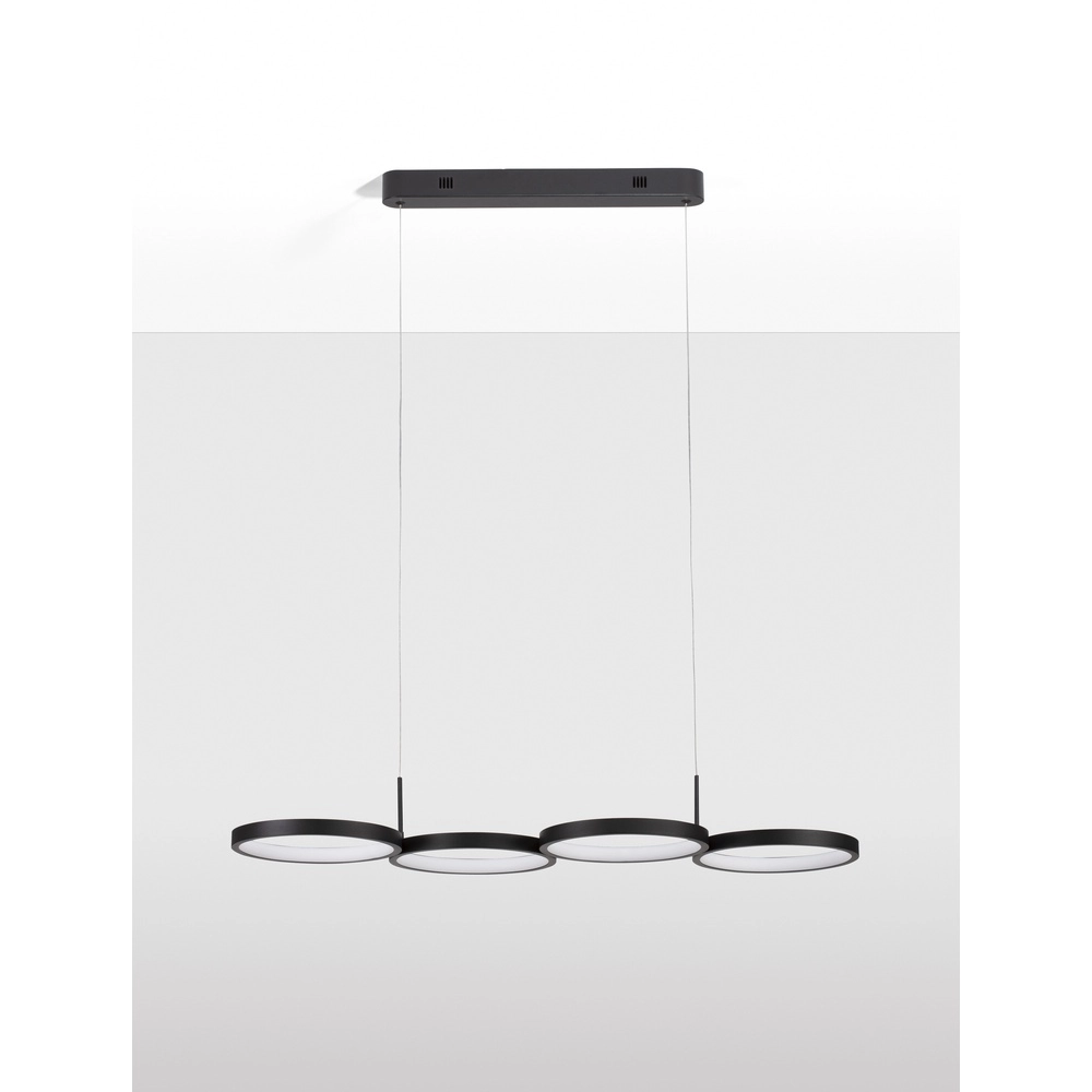 Modern pendant lamp Magnus black 84cm Lyora 5212017433183