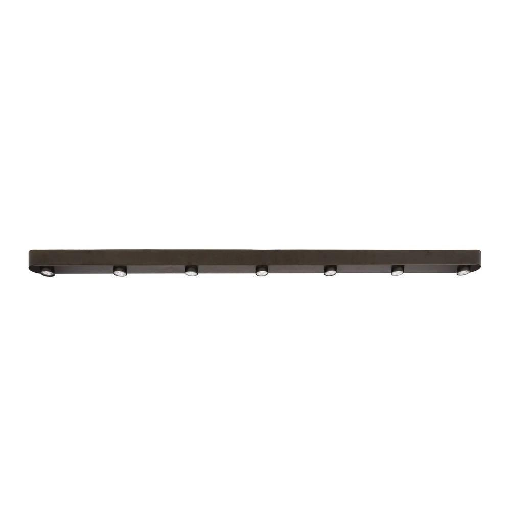 7-light surface-mounted spot Bar Sienna brown Lyora 8716803510951