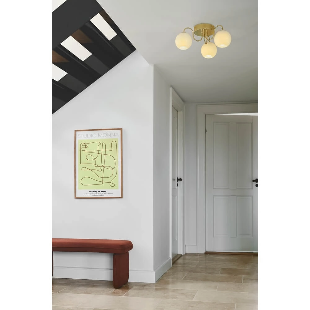 Ceiling lamp Franca brass Nordlux 5704924015908