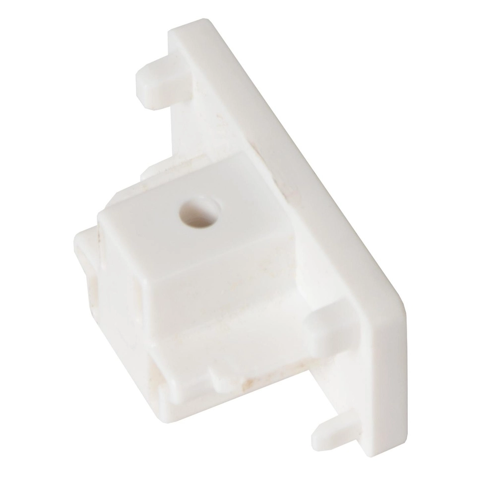 Rail end cap set of 2 Track 1-phase white