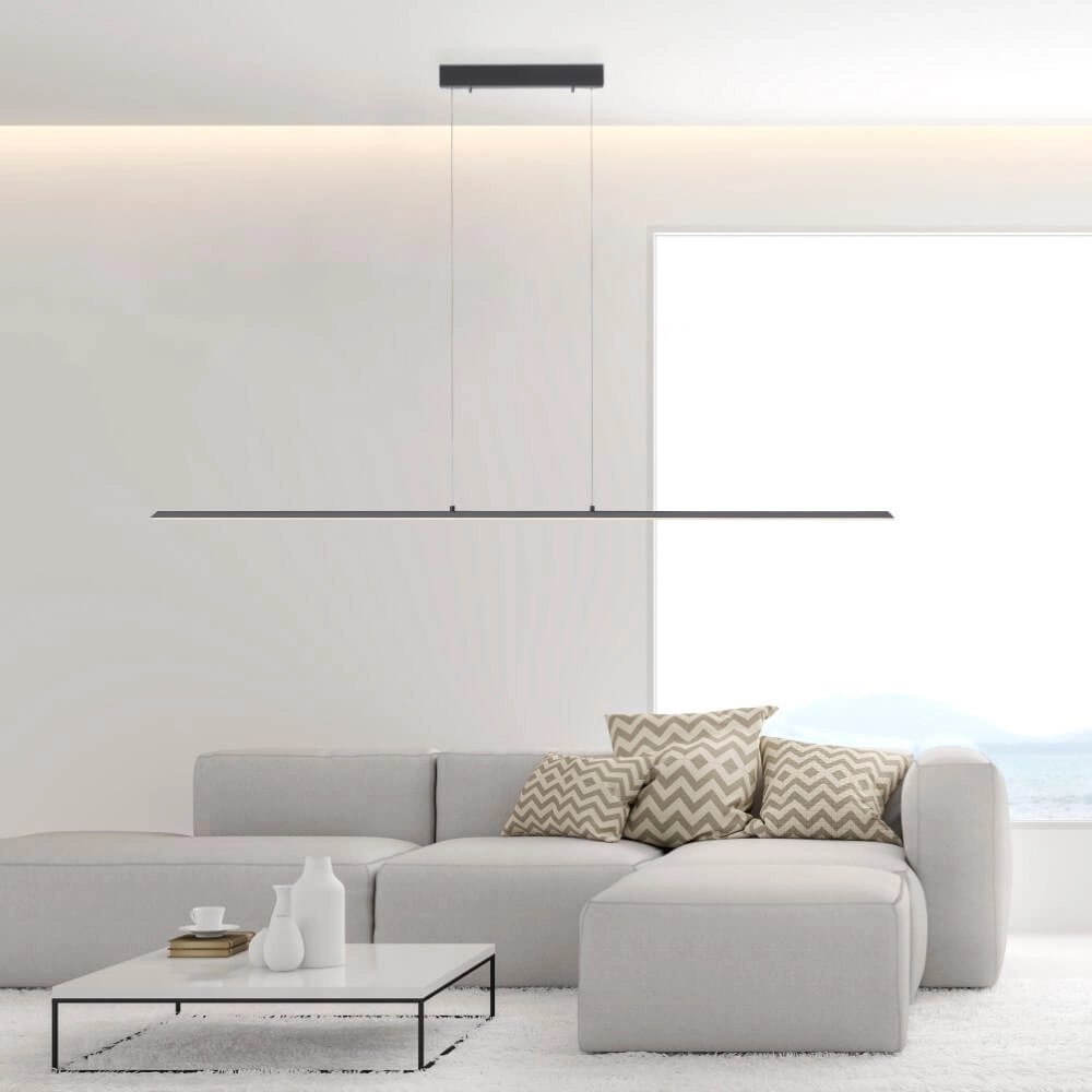 Design hanging lamp Pure Lite 160cm anthracite Paul Neuhaus 4012248344897