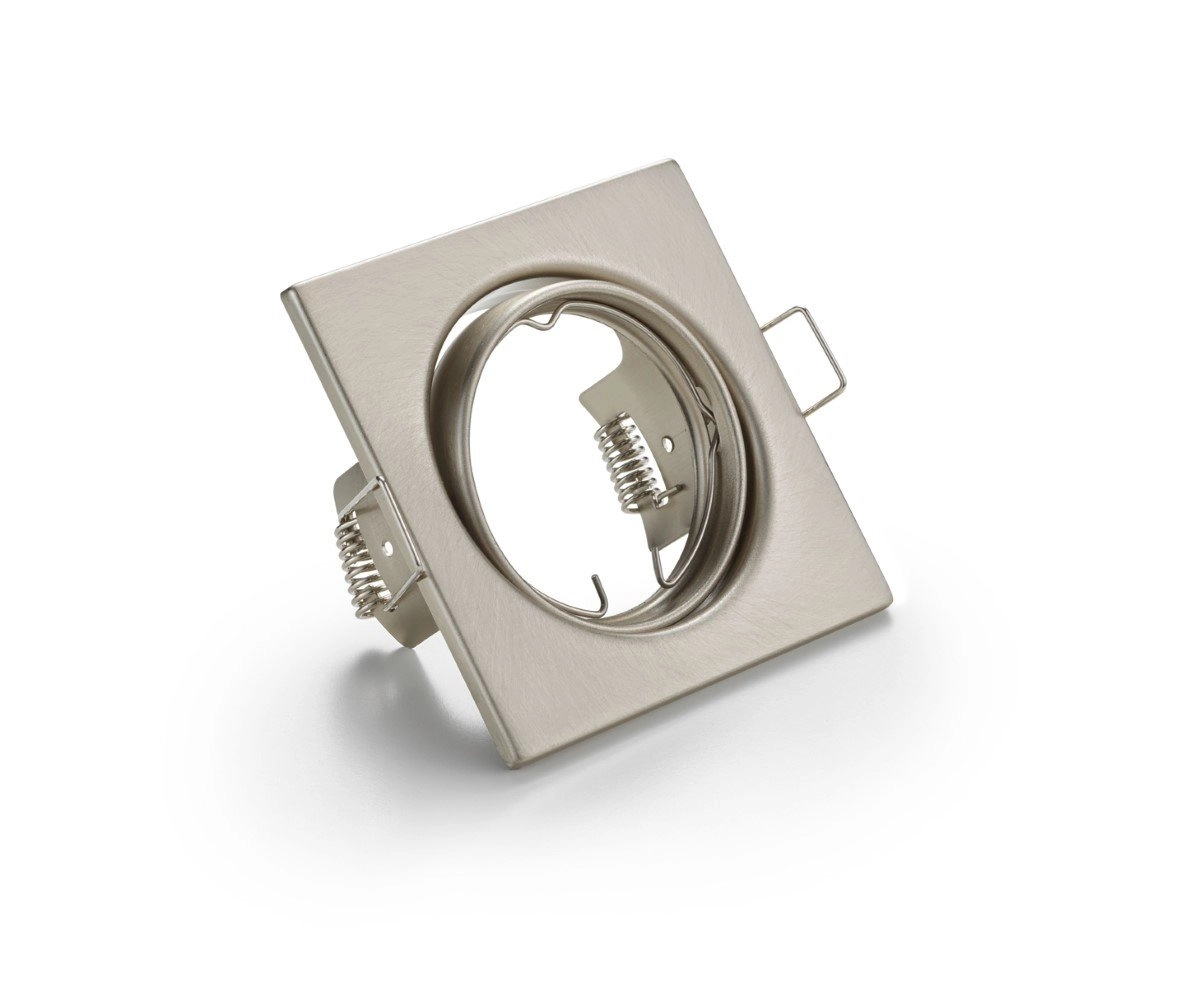 Square recessed spotlight Jura 8cm metal grey Trio 4017807376234