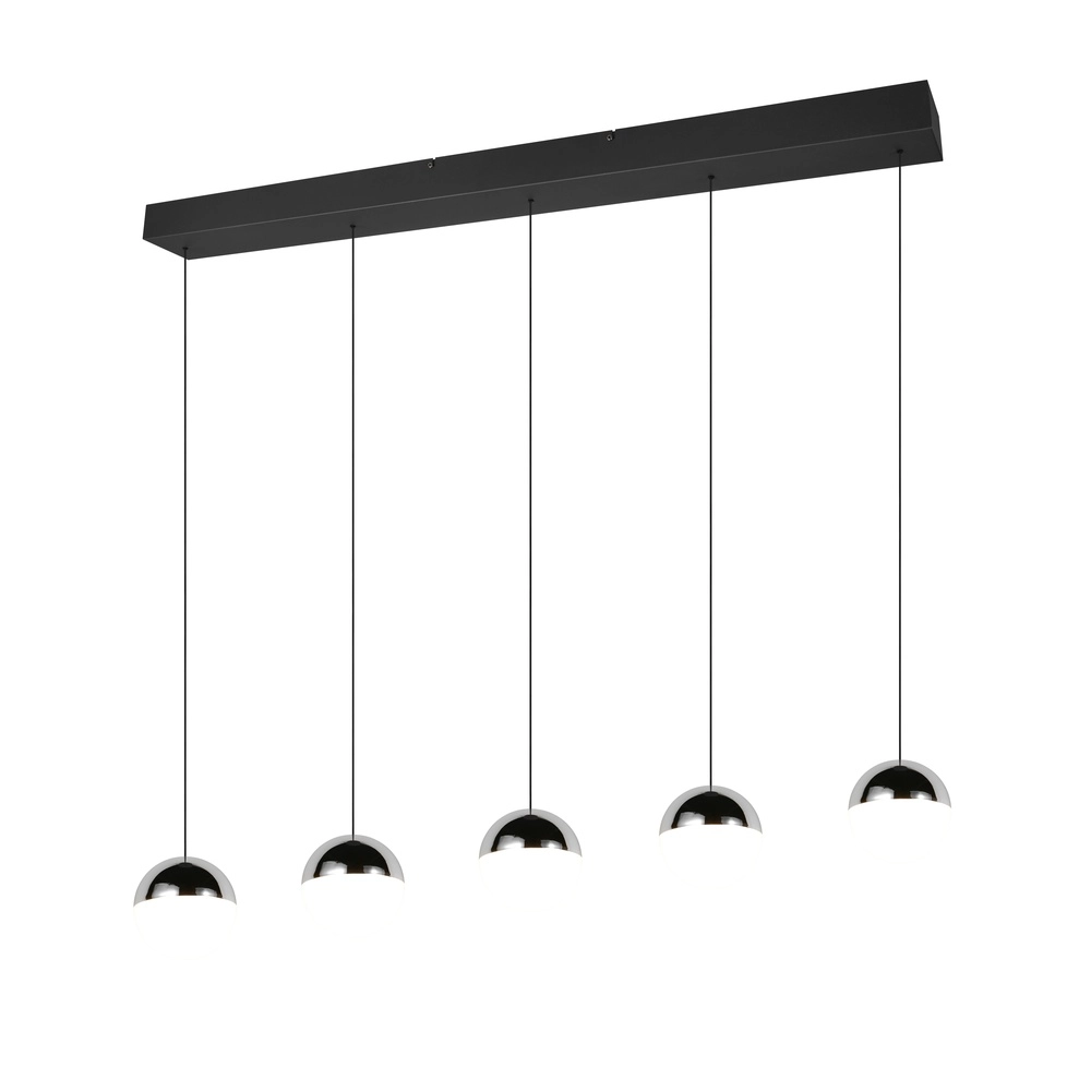 5-light pendant lamp Senta chrome Trio 4017807685855