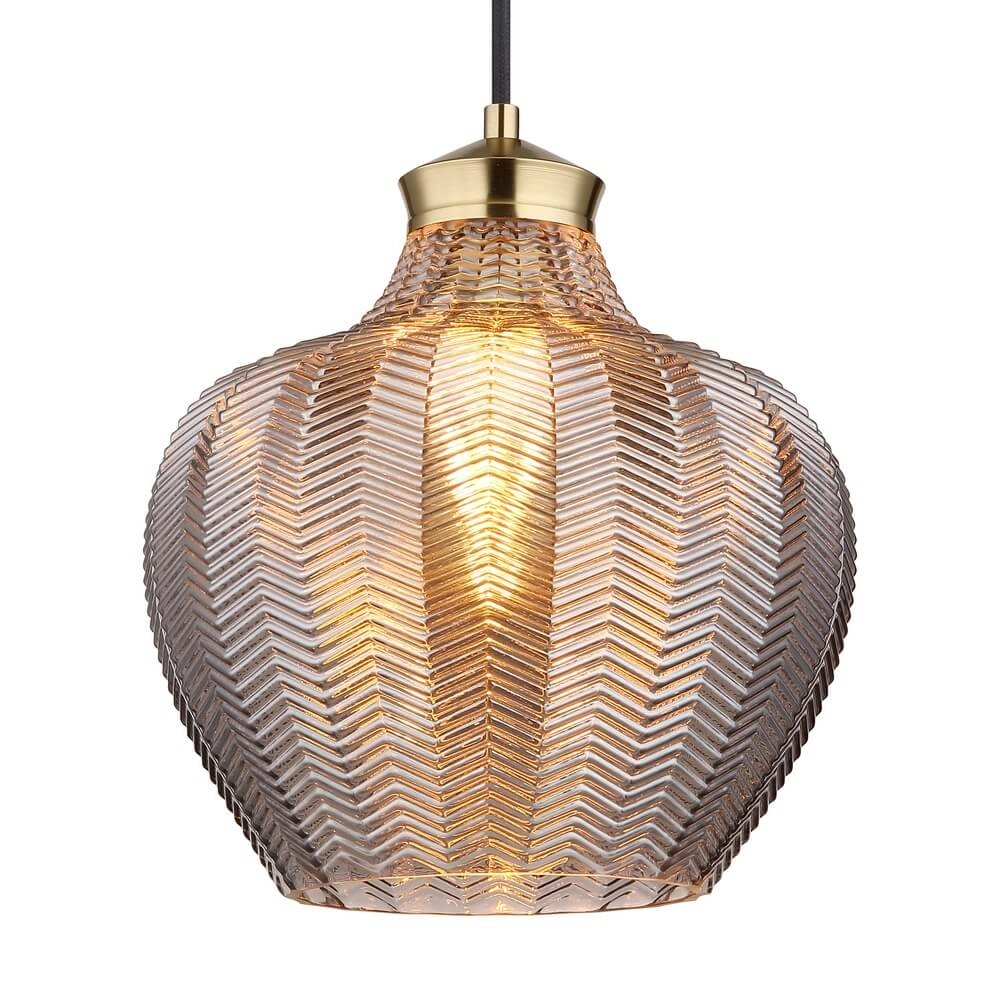 Pendant lamp Jessica with coloured glass Ø 26cm Globo 9007371481118