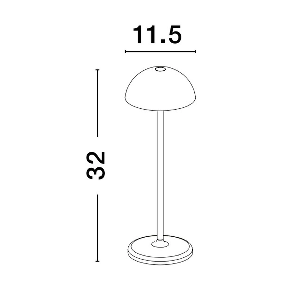Black table lamp Rose white Lyora 5212017439611