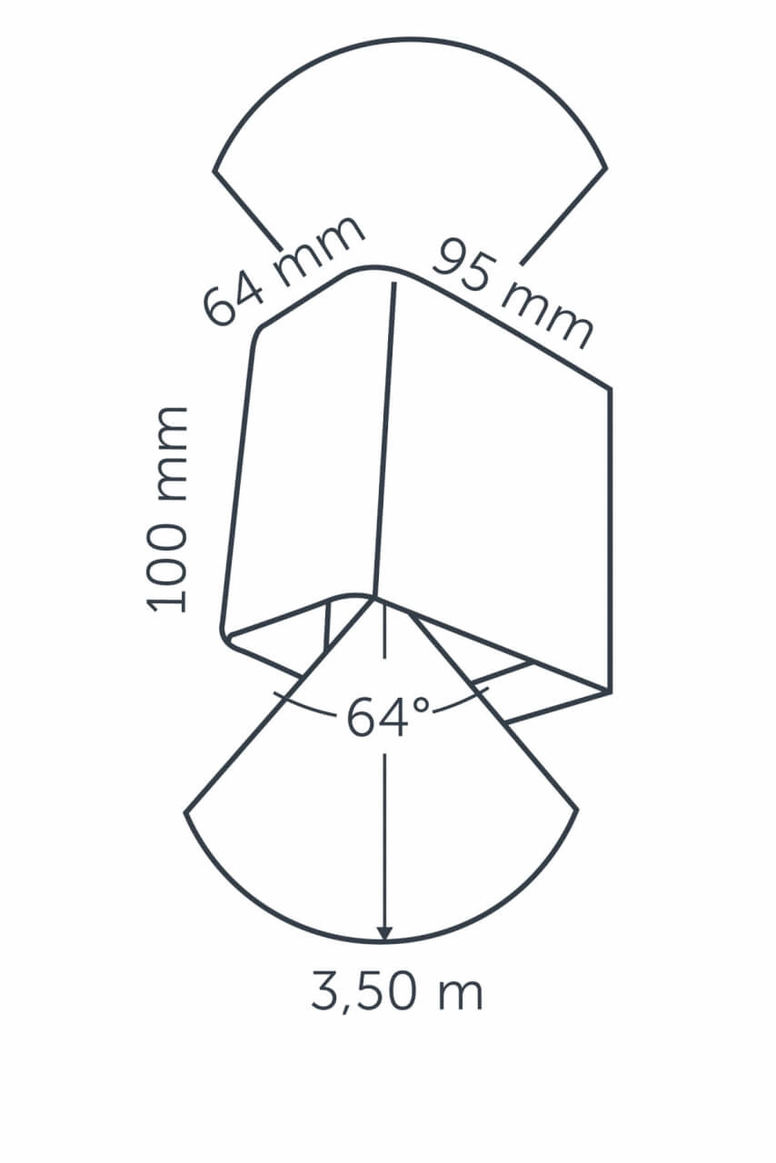 Wall spot Ace Up-Down White 12 volt LED In-lite 8717051003783