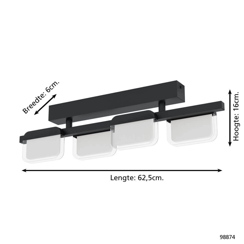 LED ceiling lamp Ervidel Eglo 9002759988746