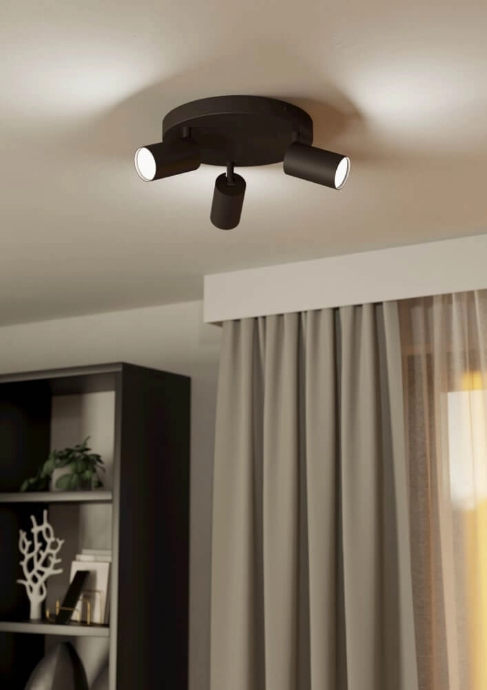 Ceiling lamp Zigbee Telimbela-Z Ø 25cm black Eglo 9008606239948