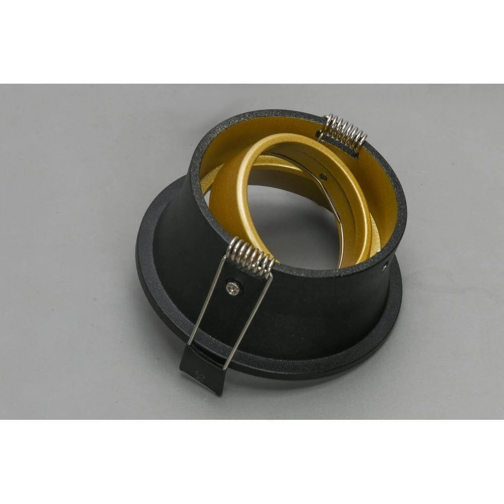Round recessed spotlight Roura Black with gold inside Artdelight 8720701102644