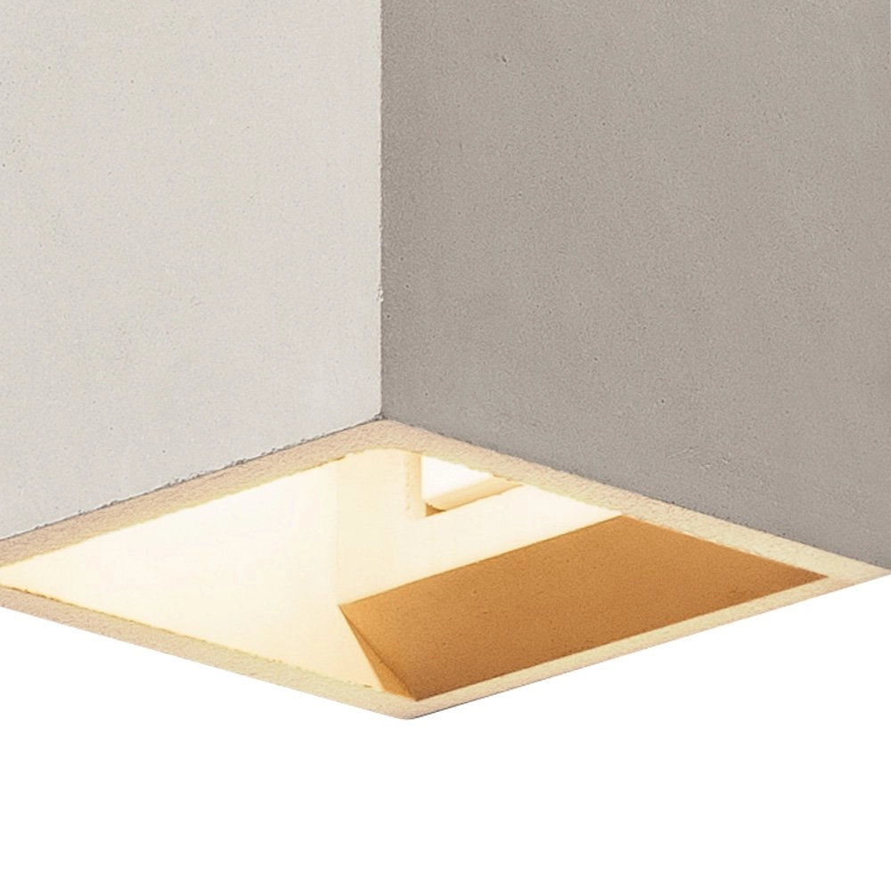 Wall lamp Solid Cube Up-Down concrete gray SLV 4024163192026
