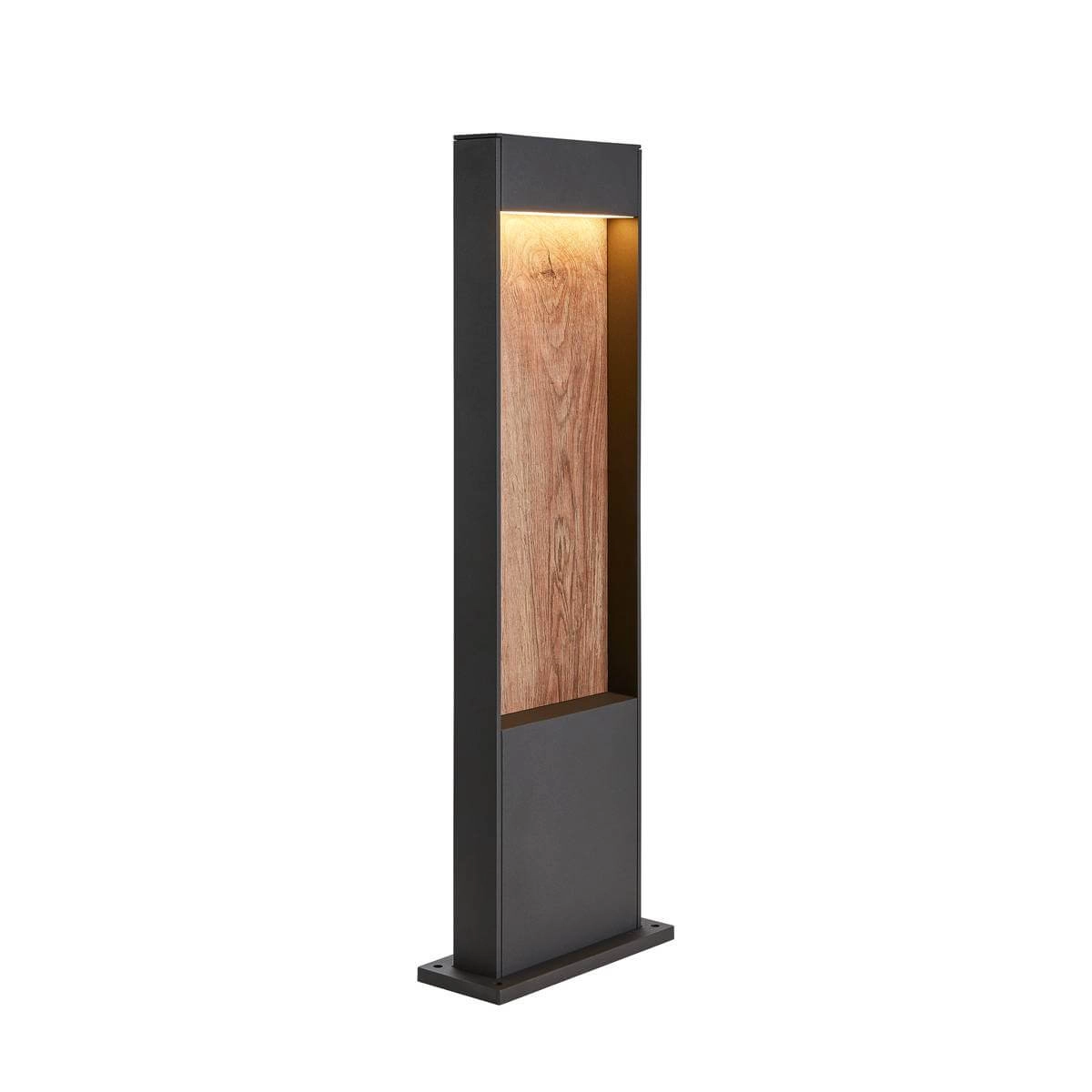 Terrace lighting Flatt 65cm anthracite with wood brown SLV 4024163231510