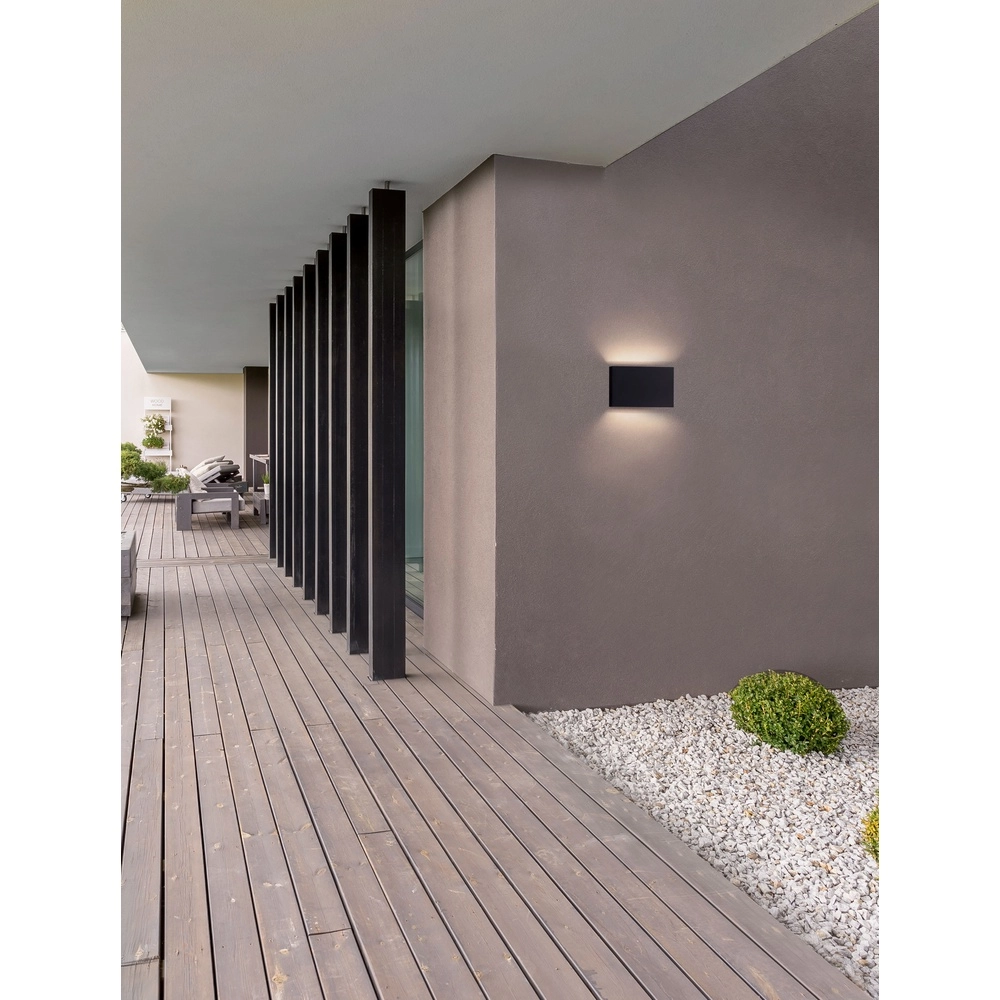 Sleek wall lamp Yoko Up and down black Lyora 5212017453730