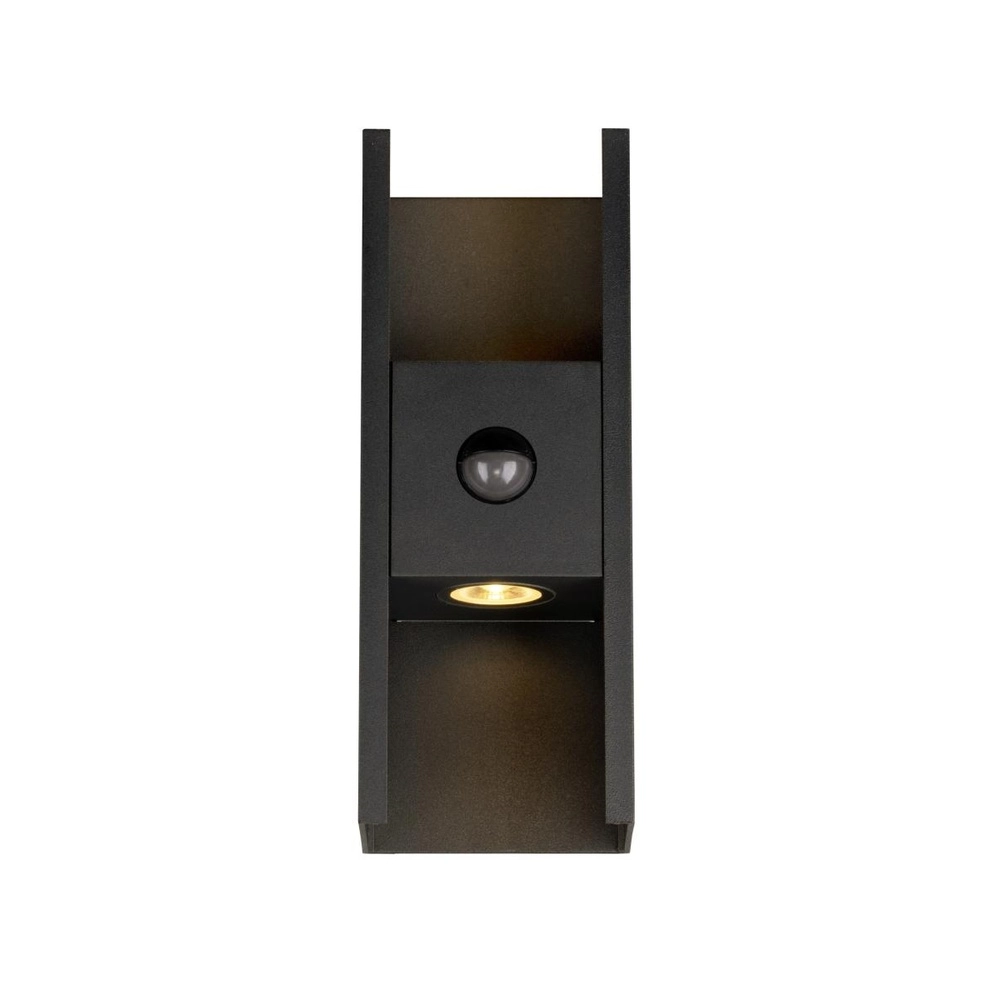 Wall spotlight Flatt Black with sensor SLV 4024163306461