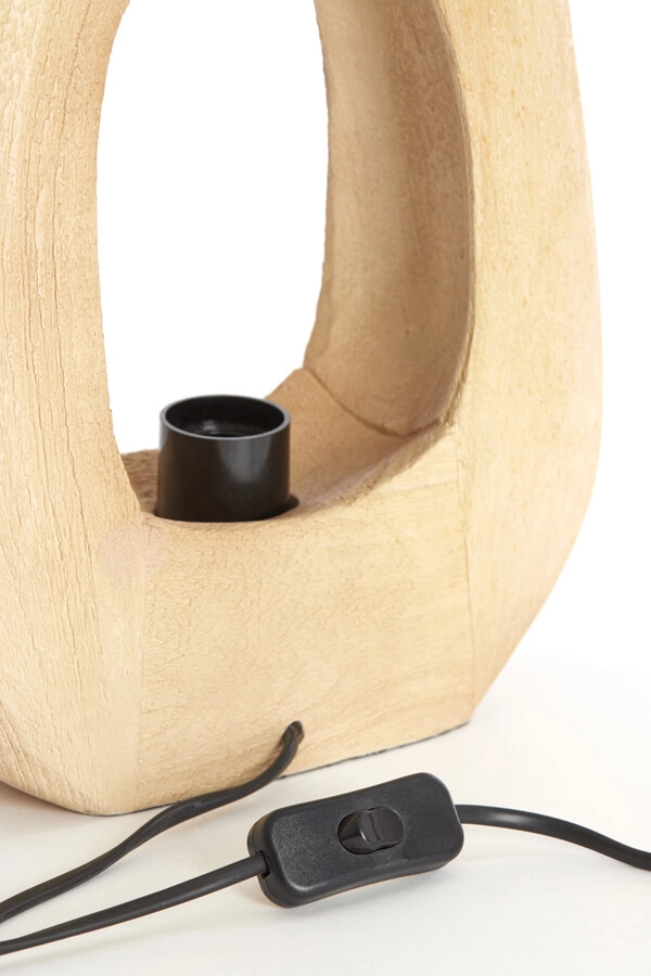 Light wooden table lamp Kelafo 24 x 30cm Light & Living 8717807701093
