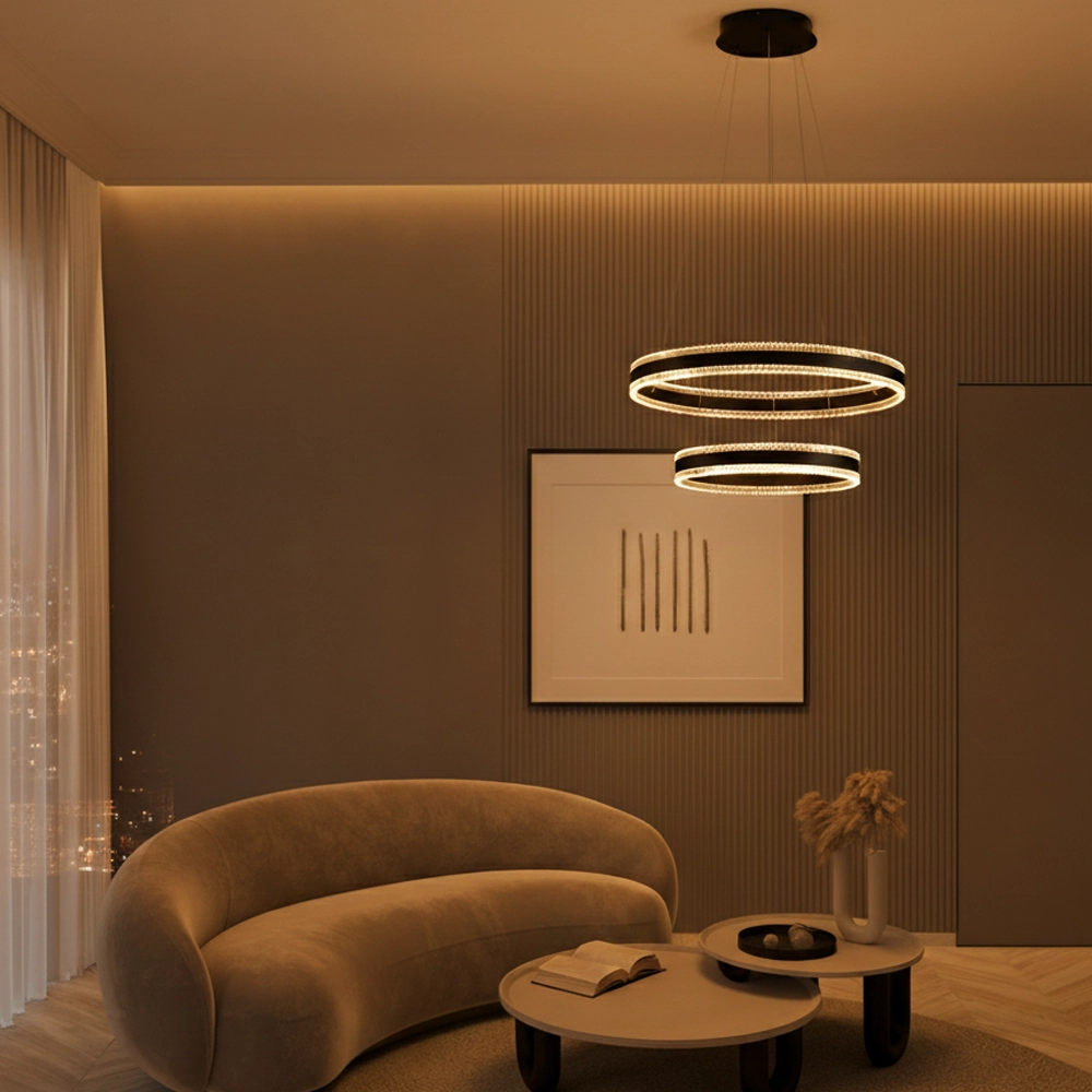 Design pendant lamp Alaro Black Double