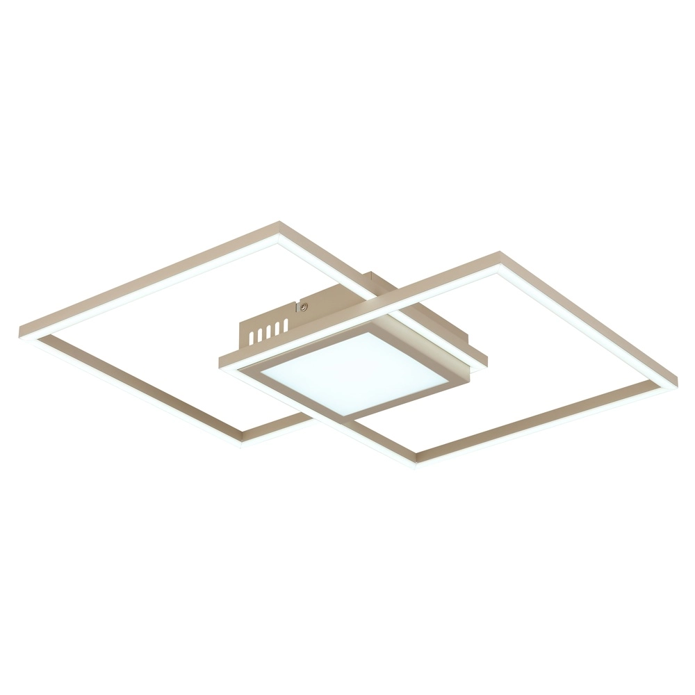 Sleek ceiling lamp Saunders sand brown Globo 9007371590353