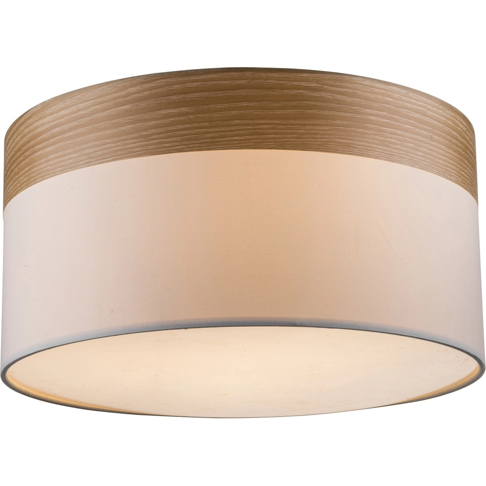 Ceiling lamp Chipsy with wood look Ø 40cm