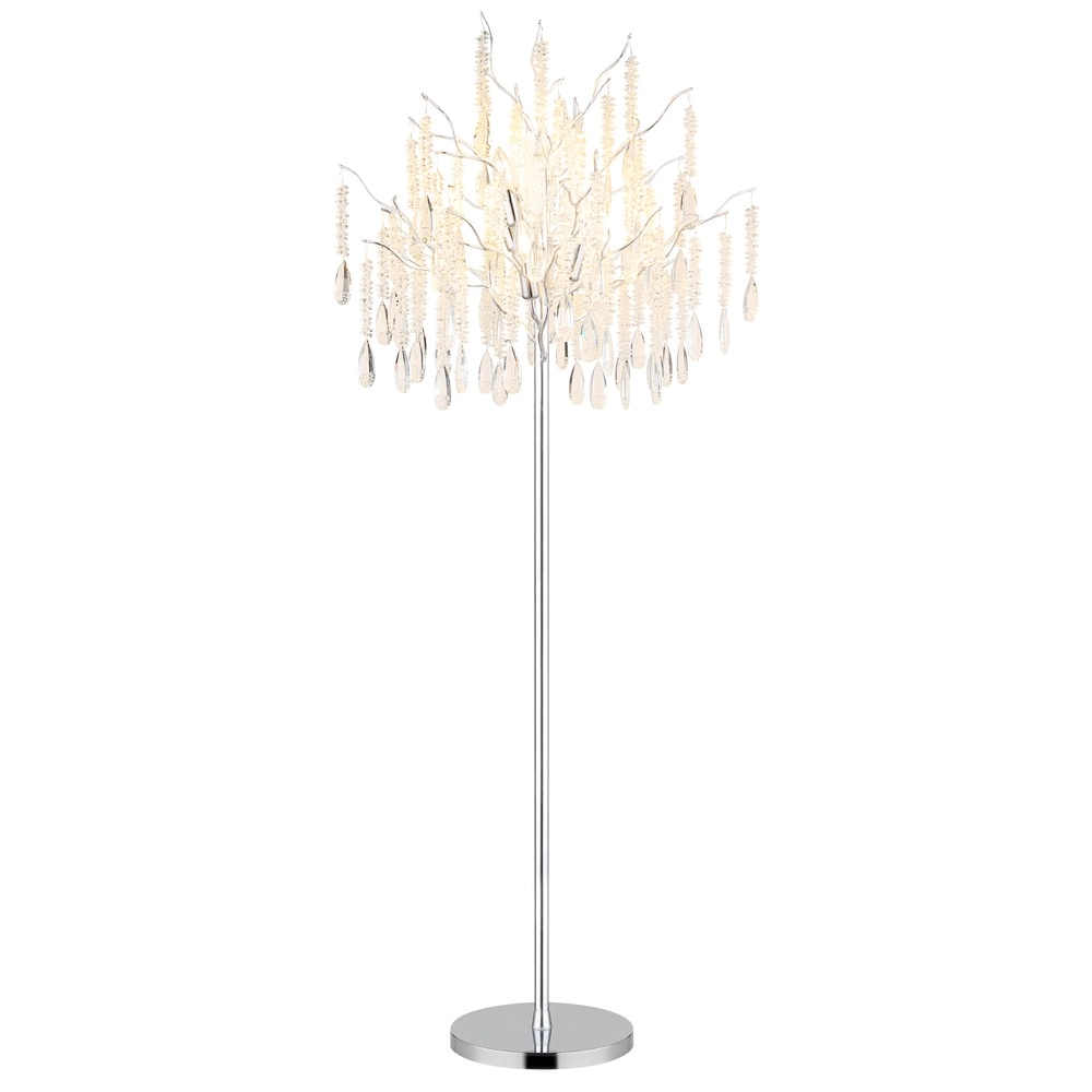 Floor lamp Kinga silver grey Ø 55cm