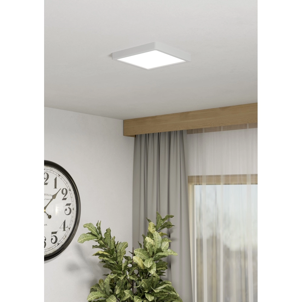 Ceiling light IP44 Fueva 6-Z Square - White - 22x22cm Eglo 9008606330577