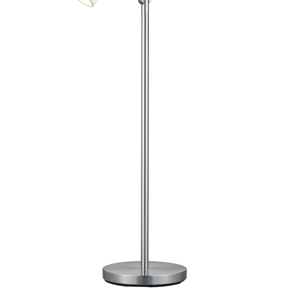 Reading lamp Hotel 2-light metal gray with white shade Trio 4017807433654