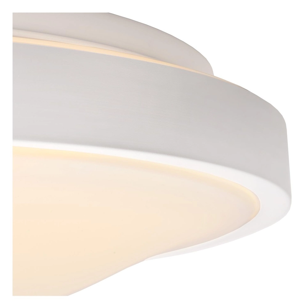 White ceiling light Dasher Ø 41cm IP44 for bathroom Lucide 5411212792129