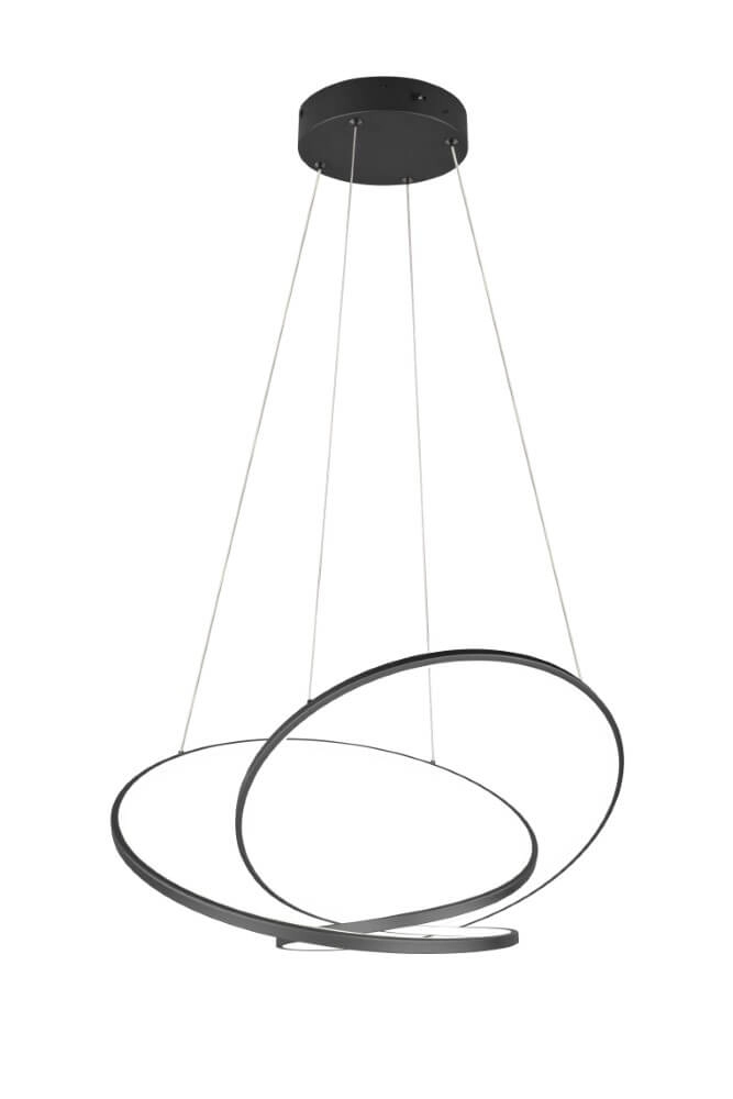 Vide pendant lamp Darvin black - 75cm Trio 4017807616057