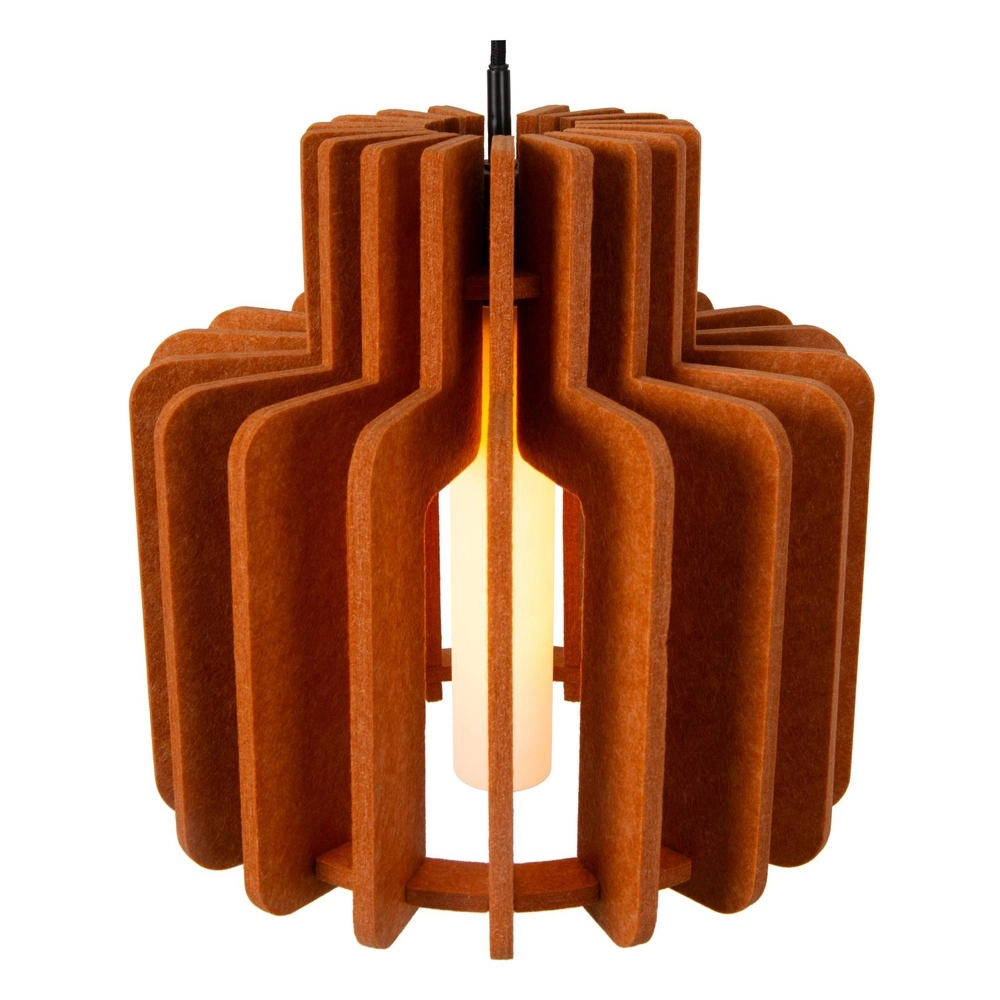 Design pendant lamp Rollo 40cm terracotta Lucide 5411212452856